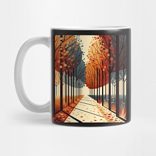 Pathway to Autumn: A Seasonal Journey Mug